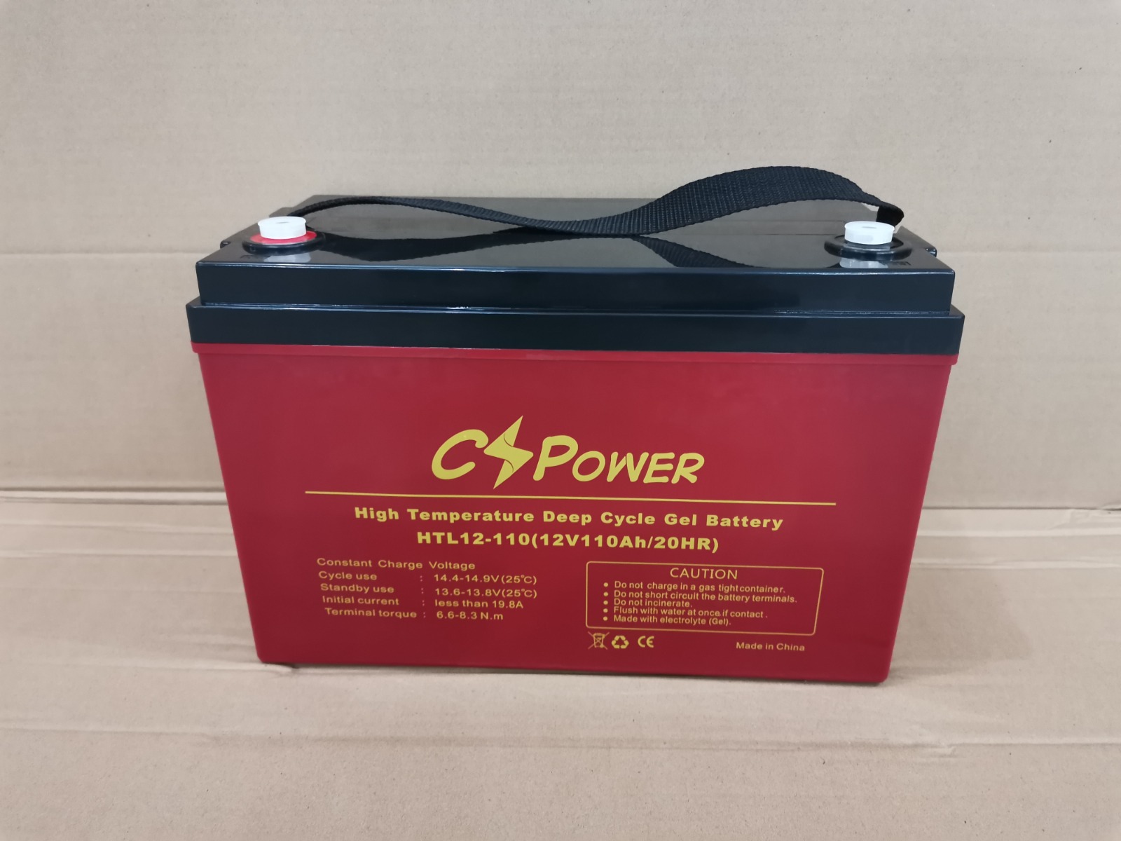Акумуляторна батарея CS POWER HTL12-110 GEL, 110Ah, 12V, 331x174x214(220)мм, M8×18 (HTL12-110)